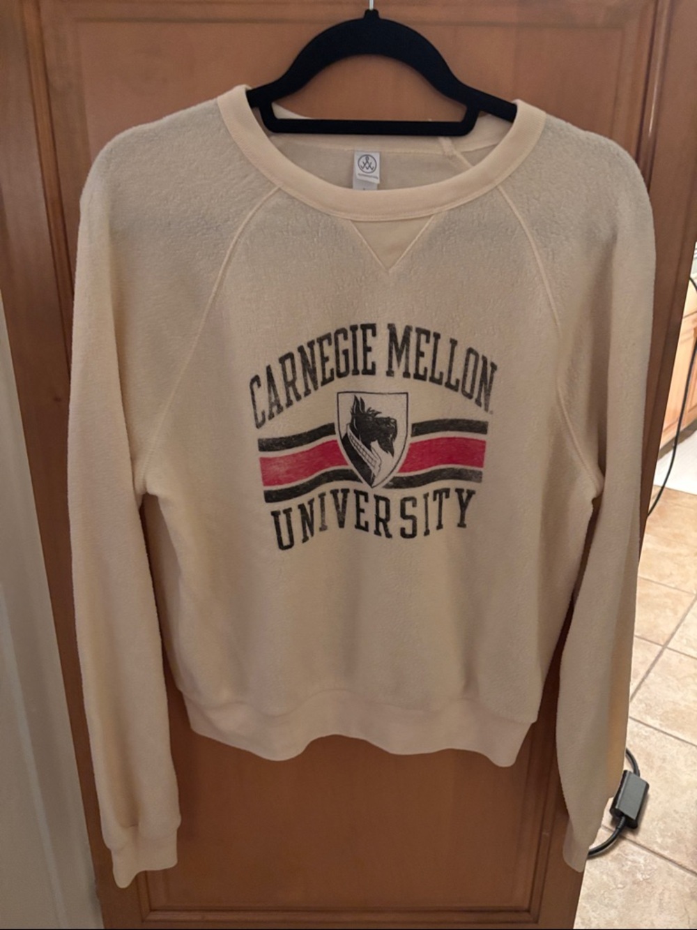 Carnegie Mellon University Cream Crewneck Sweatshirt
